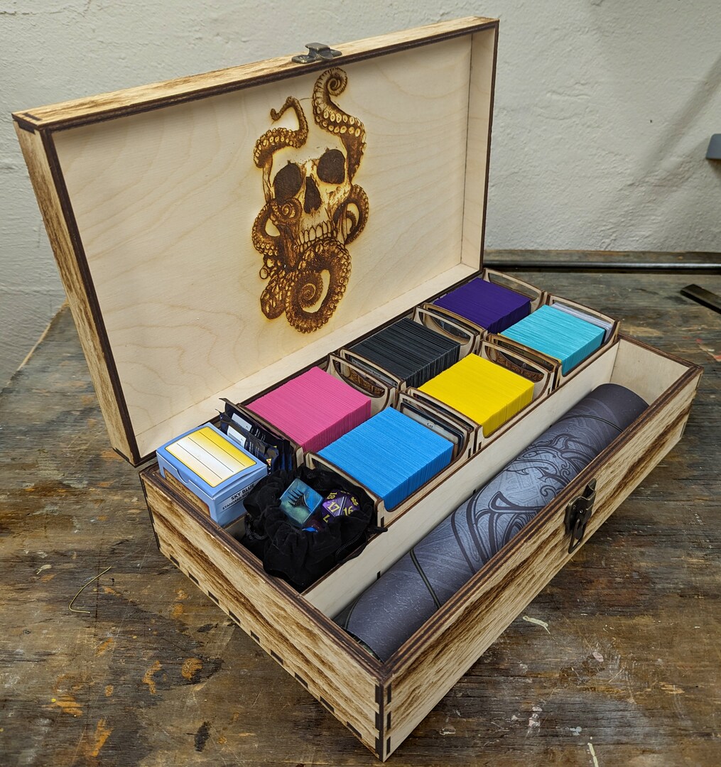 Ultimate Commander Deck Box - Kraken Theme! Fits SIX EDH Decks, Playmat, and more! | MTG | Card Storage Box | Tentacles | Pirates | Octopus | MakerPlace by Michaels Ultimate Commander Deck Box - Kraken Theme! Fits SIX EDH Decks, Playmat, and more! | MTG | Card Storage Box | Tentacles | Pirates | Octopus | MakerPlace by Michaels